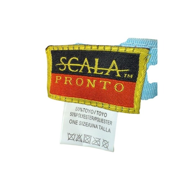 Scala Pronto Fedora Hat Multicolor Geometric Summer Casual resort vacation straw - Picture 5 of 6